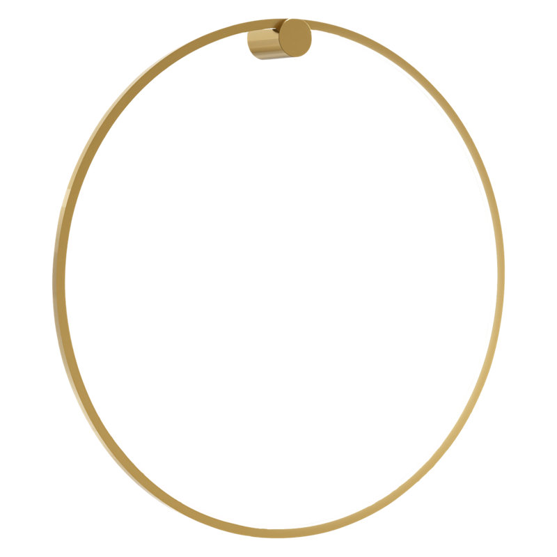 Saturno LED Flush Mounted Sconce, 80cm H x 80cm W x 17cm D, Gold