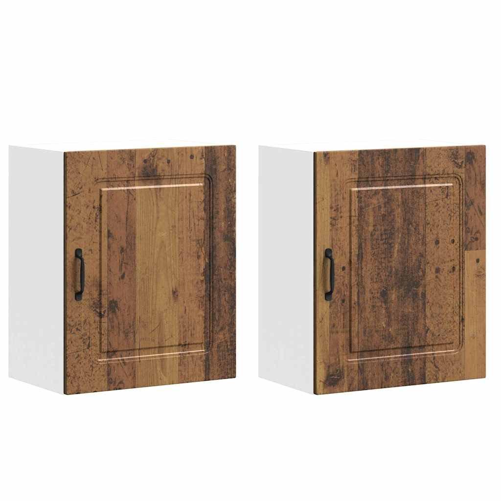 vidaXL Oven Cabinets Kitchen Cabinet Oven Unit 2 pcs Lucca Engineered Wood