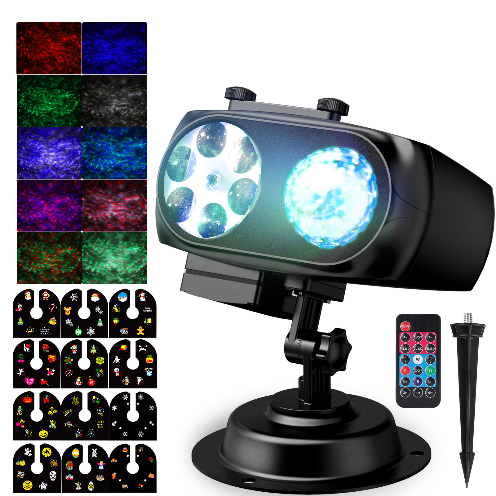 Christmas Snowfall Light Projector, LED Snow Lights with Remote Control  Holiday Light Rotation for Valentines Day Christmas Halloween Holiday Party