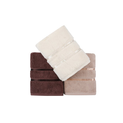 Ensemble de serviettes 3 pièces 100% coton