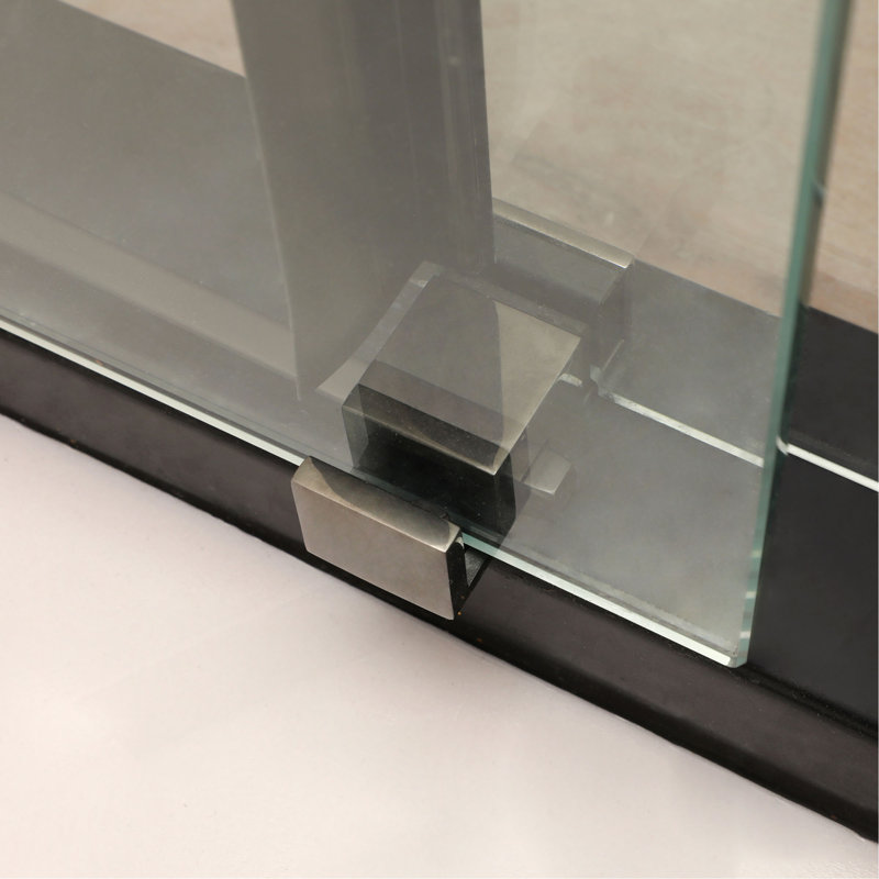 Shower Door 48" W x 76"H Single Sliding Bypass Shower Enclosure, 5/16 in. (8mm), Matte Black