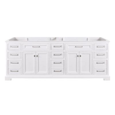 Adoram 84" Double Bathroom Vanity Base Only