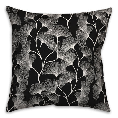  Floral Polyester Indoor/Outdoor Throw Pillow