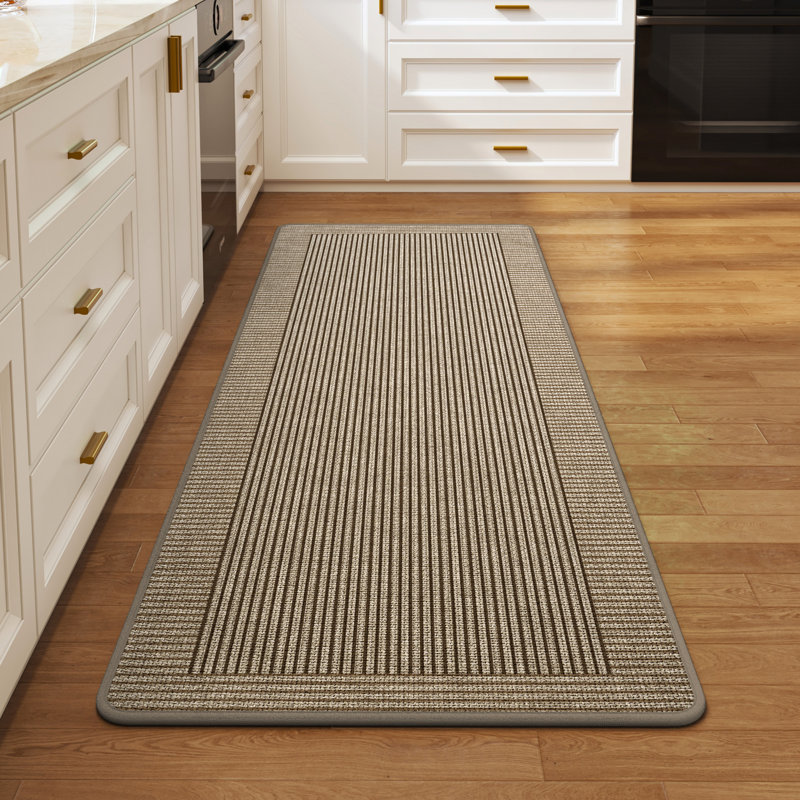 Tapis de cuisine pour plancher, tapis de cuisine antidérapants, brun 17 x 59, 17"x59", Brown