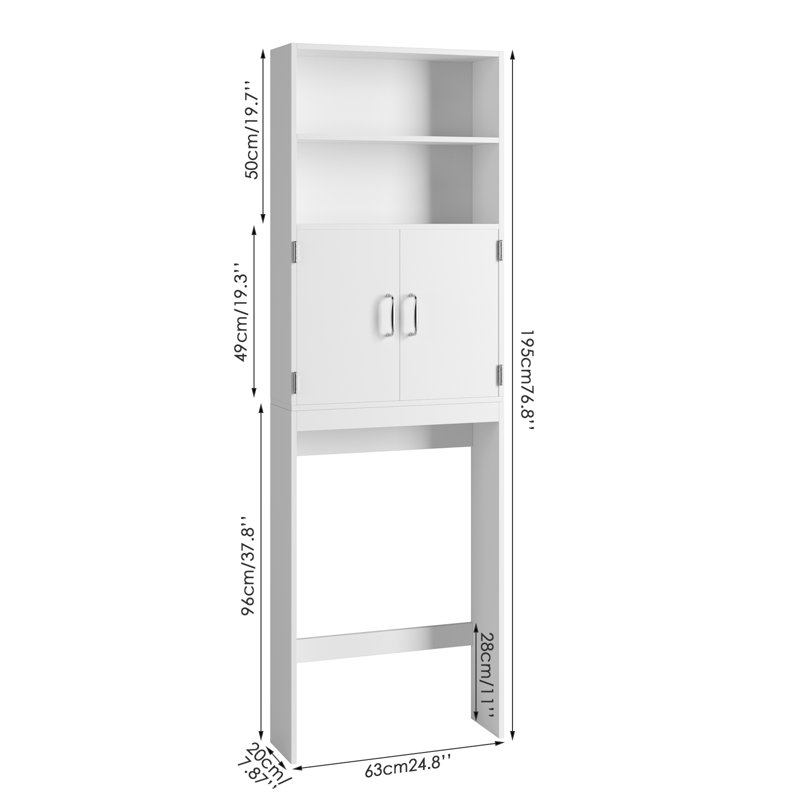 Over The Toilet Storage, White