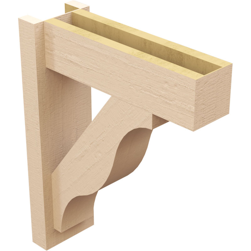 Bois de cèdre brut Funston Block TimberThane Perspector, brun clair apprêté, H 22 po x l 6 po x P 18 po