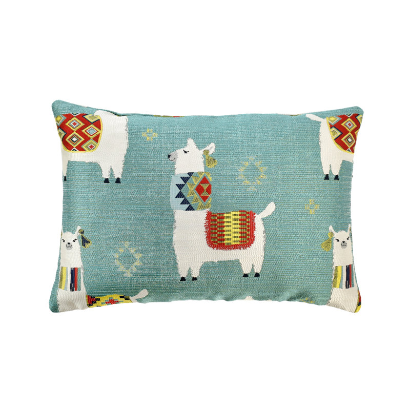 Coussin lombaire, Turquoise, 14 po x 48 po