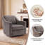 Upholstered Fabric Swivel Armchair-132720695