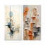 Minimalisme géométrique Wizards Collage - ensemble de 2 décorations murales-1847776807-1847776804