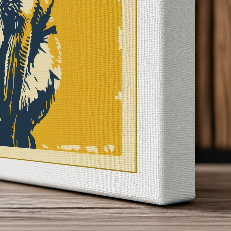 Fox in Repose Graphic - Wrapped Canvas, 18x12 - 45.7 x 30.5 cm, White Border