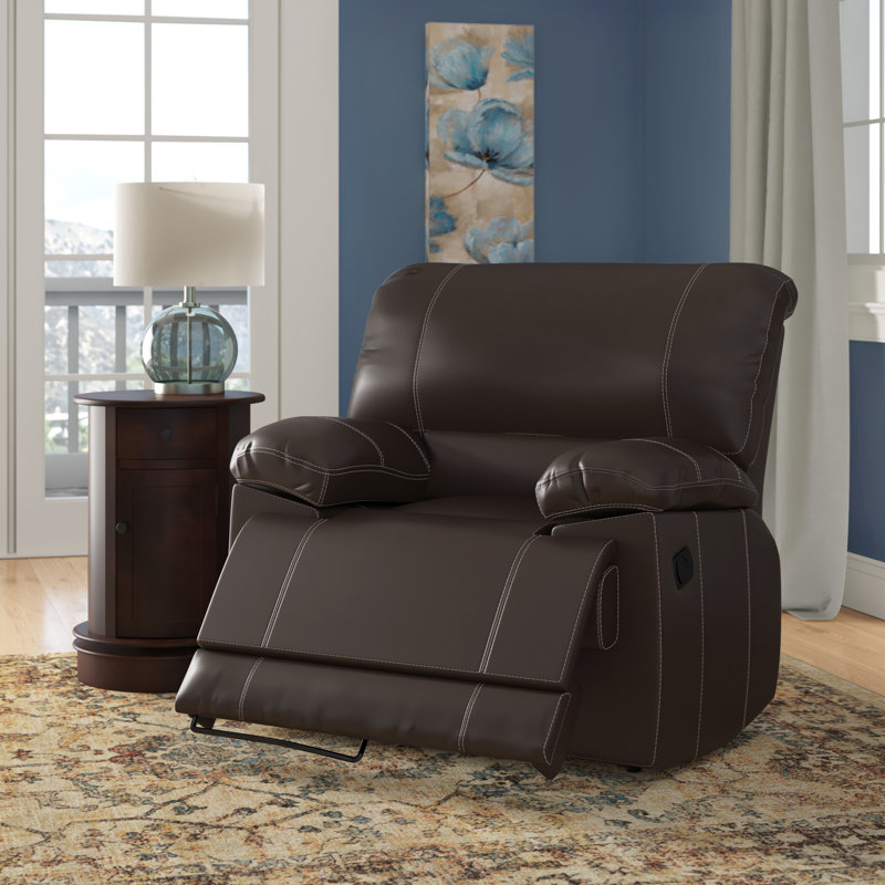 Fauteuil inclinable manuel oscillant standard en faux cuir Taniyha