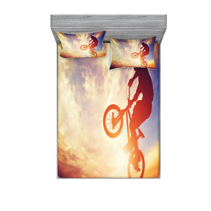 Microfiber Sheet Set, Queen Sheet Set with Fitted Sheet