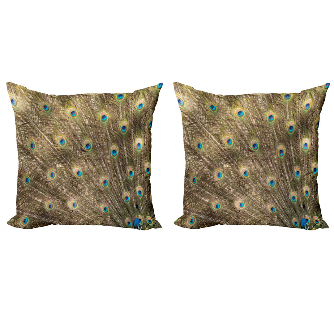 Ambesonne Feather Pillow Cover (Set of 2) Ambesonne 