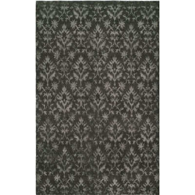 Floral Area Rug in Gray