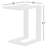 Marselia Rectangular Metal Outdoor Side Table , 13'' in. W 19'' in. D-1638162312