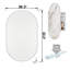 Miroir ovale encastré pour pharmacie-522850013