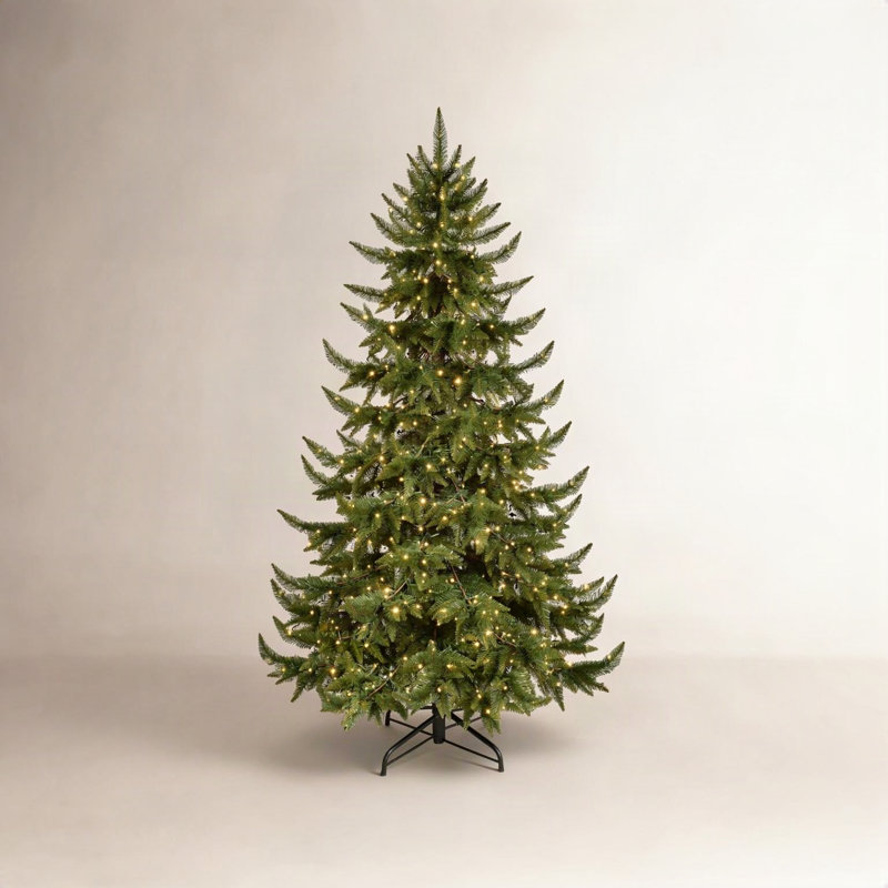 Arbre de Noël épinette 7,5 pi pré-éclairé