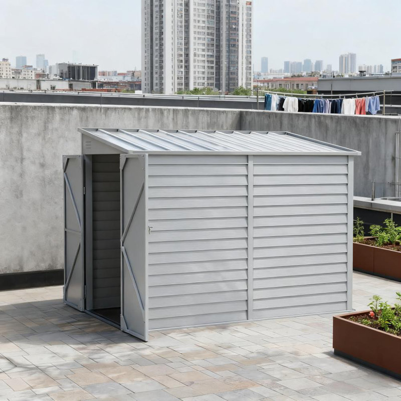 Remise de jardin verrouillable, Blanc