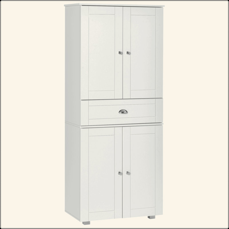 Armoire de cuisine 72 po avec 2 grandes armoires à double porte et 1 tiroir central