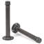 Millwood Pines, ensemble de 4 supports de tablette industrielle décoratifs pour tuyaux, support mural de bricolage robuste de 3/4 po de diamètre, 12 po, gris