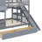 Castle-Inspired Bunk Bed, Wooden Bunk Bed With 2 Drawers & 3 Shelves, Comes With Slide And Storage Steps-918836180-918836181