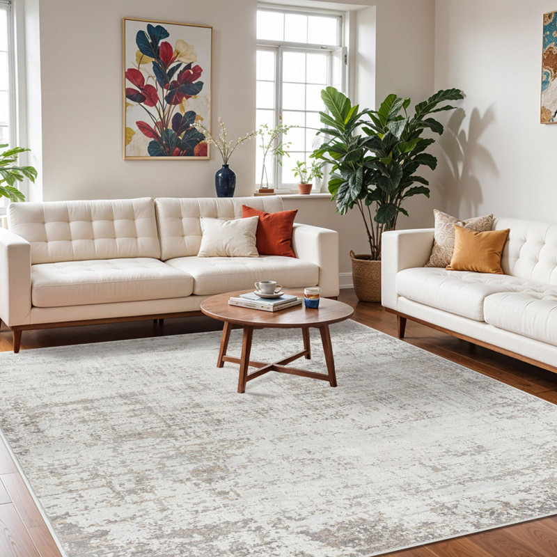 Beyanka Abstract Machine Tufted Area Rug, Rectangle 200 x 275 cm