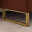Banc de rangement Lunara 66 po L à couvercle rabattable rembourré, format king, avec pattes dorées, accoudoirs incurvés et 2 coussins-1952879671-1956203548