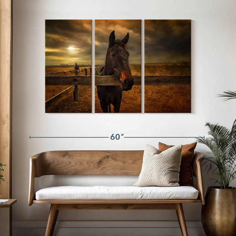 Farm Horse, 32" H x 50" W
