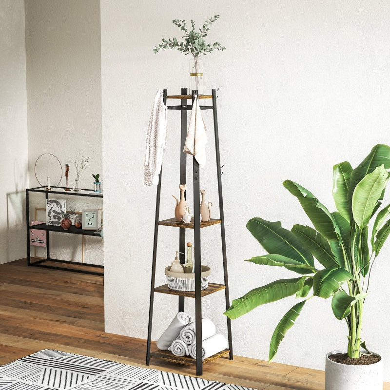 Hall Tree 34cm Wide, Black