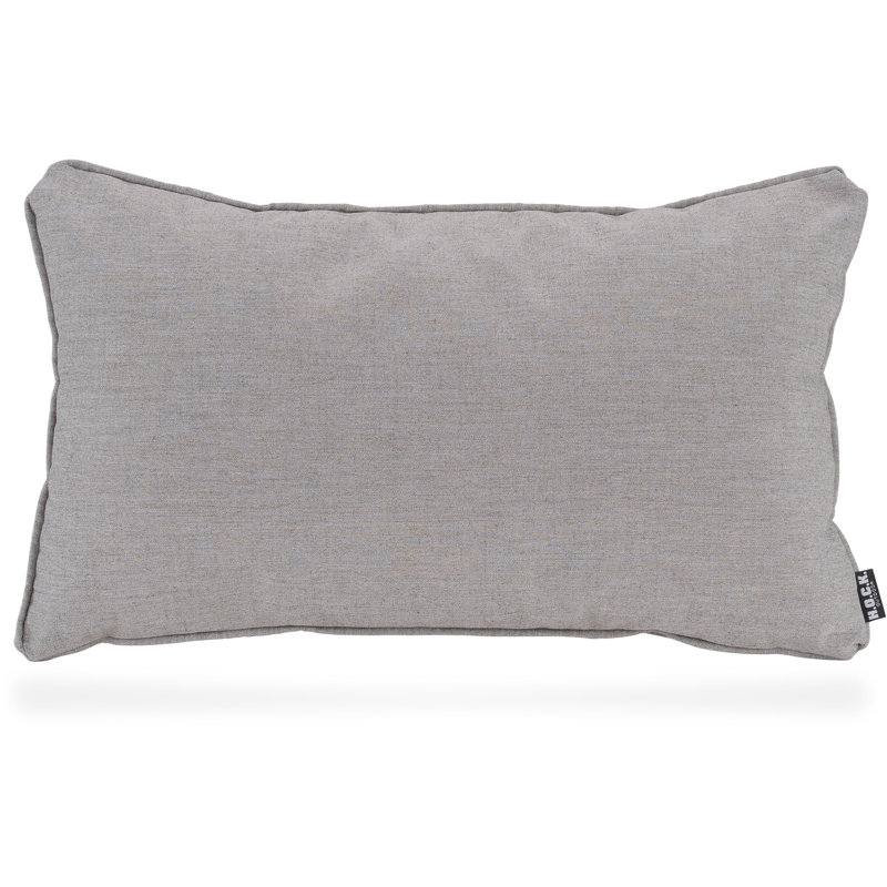 Lino Cushion, 10cm H x 30cm W x 50cm D, Grey