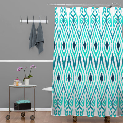 Rideau de douche Amy Sia Ikat Jade