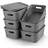 Plastic Storage Baskets Bins With Lid Organizing Container Lidded Knit Storage Organizer Bins