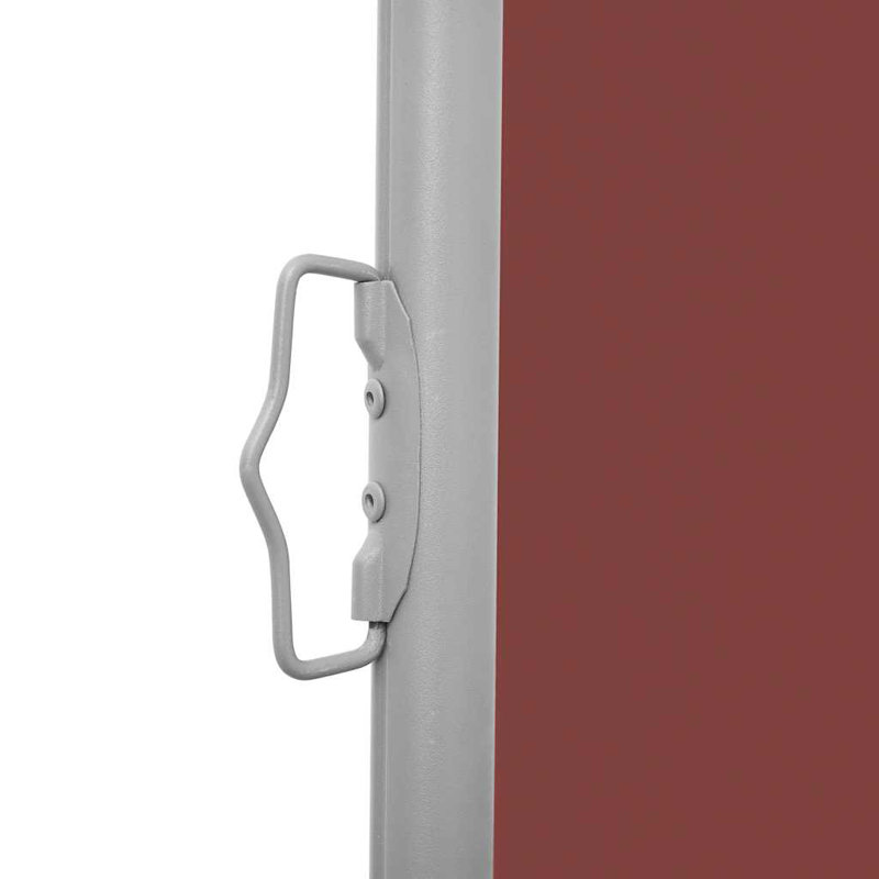 Paravent rétractable avec auvent pliant, H 39,4 po x l 236,22 po, Brun