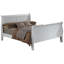 Lit double traditionnel en blanc