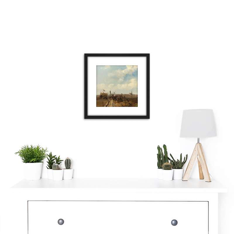 Race Track Scheveningen Horse by Charles Rochussen - Single Picture Frame Painting