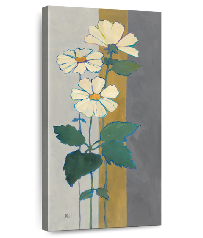 Dahlia On Gray, 24" H x 12" W