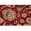 Tapis décoratif de laine noué à la main de conception unique 6 pi 1 po x 8 pi 9 po Baghavann 1900 Pak-persan rouge/noir