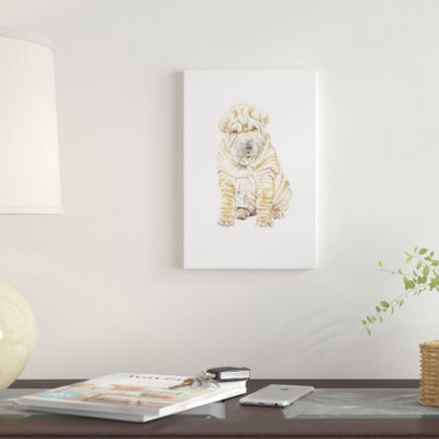 «Shar Pei», reproduction sur toile
