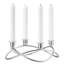 Season 3.54" Stainless Steel Tabletop Candelabra-46556751