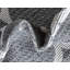 Tapis géométrique en coton gris foncé / ivoire-83801115
