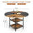 Manresa Round Dining Table for 4-6, Round Dining Table with Storage-905582464