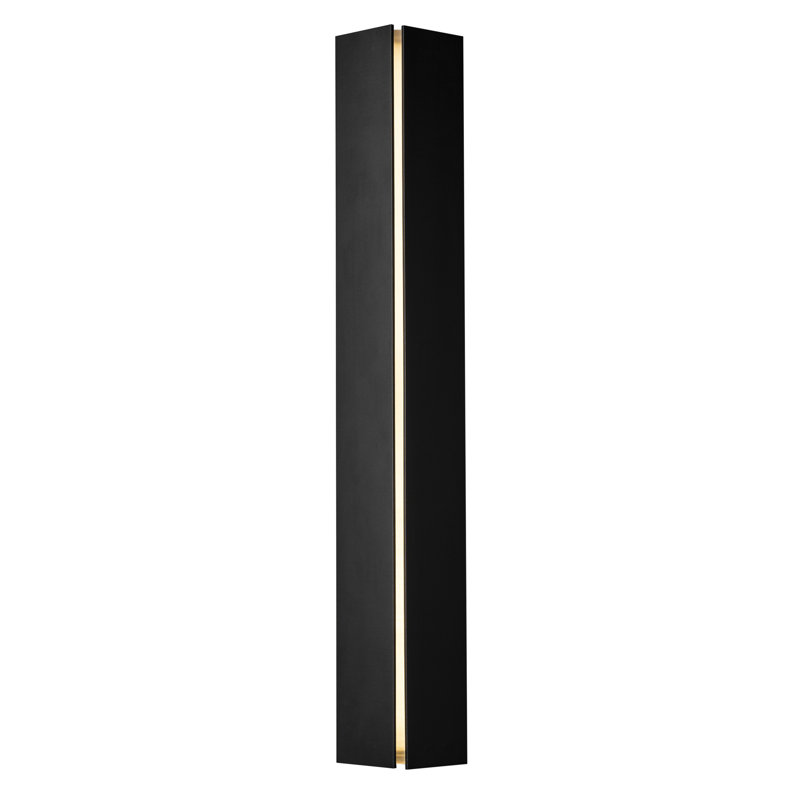 Gallery Steel LED Flush Mounted Sconce, Black