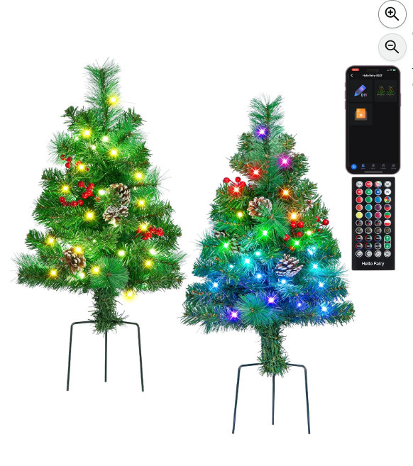 Arbre de Noël artificiel 28,5 pouces, H 2,95 pi