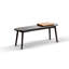 Banc en bois massif noir-1892460971