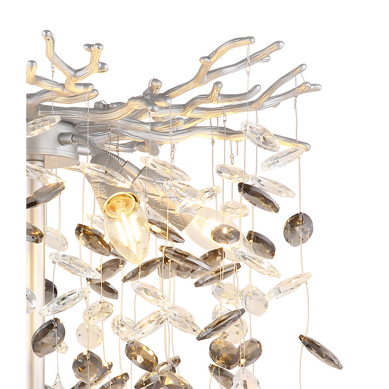 155cm Matte Novelty Floor Lamp, Silver