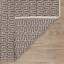 Tapis gris / ivoire en coton tissé à la main Bradshaw-1031282211