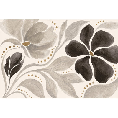 Papier peint floral aquarelle