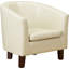 Darlene Faux Leather Armchair-16115812