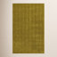 Mazzi Light Olive Hand-Loomed Geometric Wool Rug