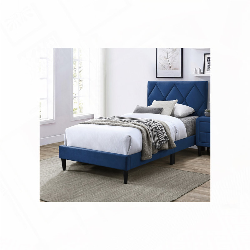 Bed, Full, Navy Blue